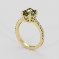 1.79 Ct. Bi Color Sapphire Ring, 18K Yellow Gold 2