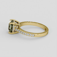 1.79 Ct. Bi Color Sapphire Ring, 18K Yellow Gold 4