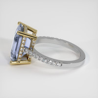 7.02 Ct. Sapphire Ring, 14K Yellow & White 4