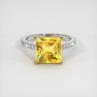 5.03 Ct. Sapphire Ring, 14K Yellow & White 1