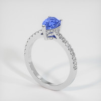 1.81 Ct. Blue Sapphire Ring, Platinum 950 2