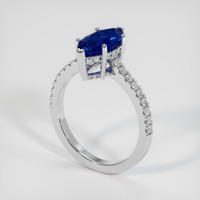 3.03 Ct. Blue Sapphire Ring, Platinum 950 2