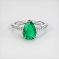 1.91 Ct. Emerald Ring, Platinum 950 1