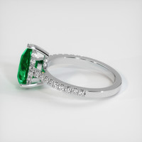 1.64 Ct. Emerald Ring, Platinum 950 4