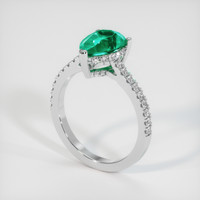 1.94 Ct. Emerald Ring, Platinum 950 2