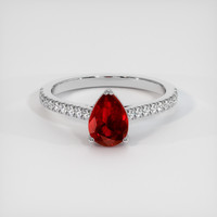 1.55 Ct. Ruby Ring, Platinum 950 1