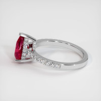 2.03 Ct. Ruby Ring, Platinum 950 4