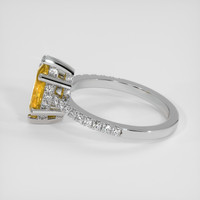 1.29 Ct. Yellow Sapphire Ring, Platinum 950 4
