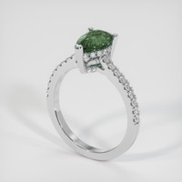 1.62 Ct. Green Sapphire Ring, Platinum 950 2