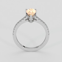 2.52 Ct. Padparadscha Sapphire Ring, Platinum 950 3