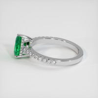 1.01 Ct. Emerald Ring, Platinum 950 4