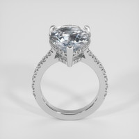 6.83 Ct. White Sapphire Ring, Platinum 950 3
