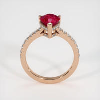 2.03 Ct. Ruby Ring, 14K Rose Gold 3