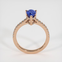 1.66 Ct. Blue Sapphire Ring, 14K Rose Gold 3