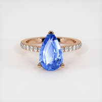 3.04 Ct. Sapphire Ring, 18K Rose Gold 1