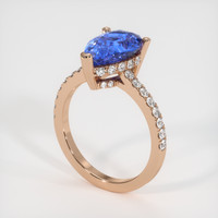 3.04 Ct. Sapphire Ring, 18K Rose Gold 2