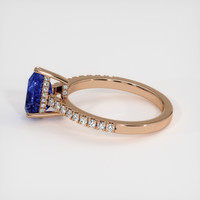 1.66 Ct. Blue Sapphire Ring, 18K Rose Gold 4