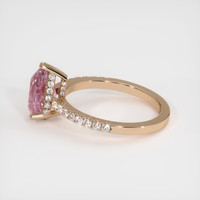 2.15 Ct. Pink Sapphire Ring, 18K Rose Gold 4