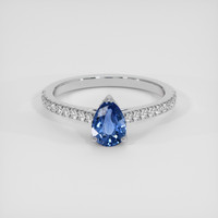 1.25 Ct. Blue Sapphire Ring, Silver 1