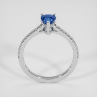 1.25 Ct. Blue Sapphire Ring, Silver 3