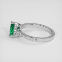 0.95 Ct. Emerald Ring, Silver 4
