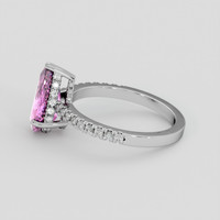 1.95 Ct. Pink Topaz Ring, Silver 4