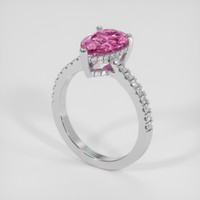 2.37 Ct. Pink Malaya Garnet Ring, Silver 2