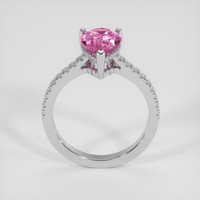 2.37 Ct. Pink Malaya Garnet Ring, Silver 3