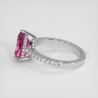 2.37 Ct. Pink Malaya Garnet Ring, Silver 4
