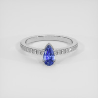 0.60 Ct. Blue Sapphire Ring, Silver 1