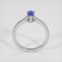 0.60 Ct. Blue Sapphire Ring, Silver 3