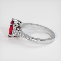 1.31 Ct. Ruby Ring, 10K White Gold 4