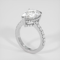 5.07 Ct. White Sapphire Ring, 10K White Gold 2