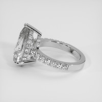 6.83 Ct. White Sapphire Ring, 10K White Gold 4