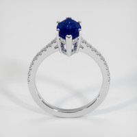 3.03 Ct. Sapphire Ring, 14K White Gold 3