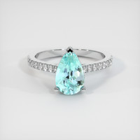 1.83 Ct. Gemstone Ring, 14K White Gold 1