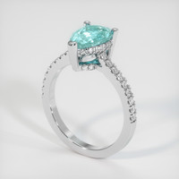 1.83 Ct. Gemstone Ring, 14K White Gold 2