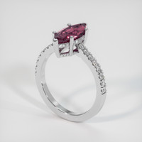 2.45 Ct. Gemstone Ring, 14K White Gold 2