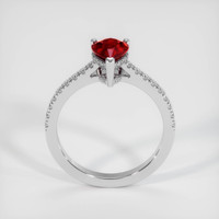 1.12 Ct. Ruby Ring, 14K White Gold 3