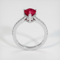 2.03 Ct. Ruby Ring, 14K White Gold 3