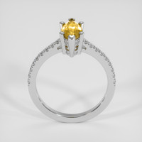1.29 Ct. Yellow Sapphire Ring, 14K White Gold 3