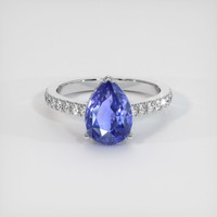 2.78 Ct. Sapphire Ring, 14K White Gold 1