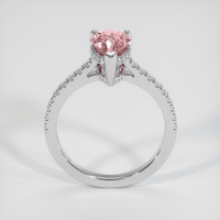 1.59 Ct. Padparadscha Sapphire Ring, 14K White Gold 3
