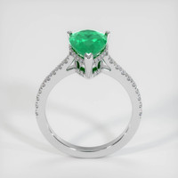 2.04 Ct. Emerald  Ring - 18K White Gold