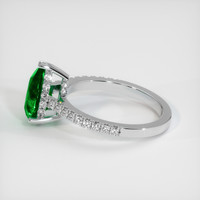 1.49 Ct. Emerald Ring, 18K White Gold 4