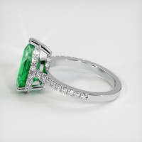 2.84 Ct. Emerald  Ring - 18K White Gold
