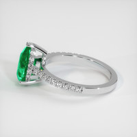 1.70 Ct. Emerald Ring, 18K White Gold 4