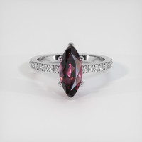 2.45 Ct. Gemstone Ring, 18K White Gold 1