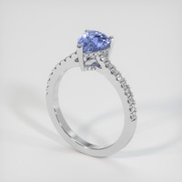 1.59 Ct. Sapphire Ring, 18K White Gold 2