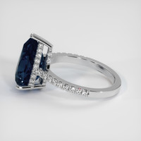 6.55 Ct. Sapphire Ring, 18K White Gold 4
